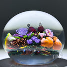 Ken Rosenfeld 2025 Magnum Glass Art Paperweight Flamework Fall Bouquet