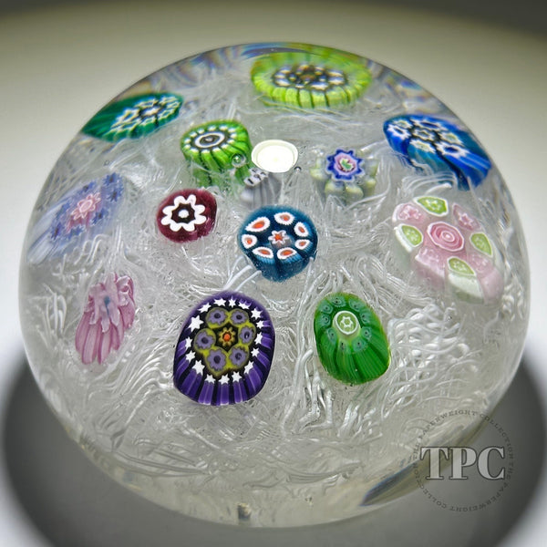 Vintage Perthshire Art Glass Paperweight 11 Twists