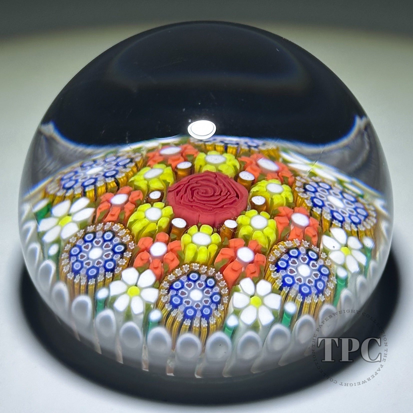 Miniature Michael Hunter Twists Studio 2025 Glass Art Paperweight Patt