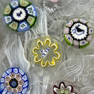 Perthshire Paperweights 1975 PP11 Glass Art Paperweight Spaced Complex Millefiori with Picture Murrine