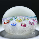 Perthshire Paperweights 1975 PP11 Glass Art Paperweight Spaced Complex Millefiori with Picture Murrine