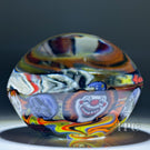Stephen Boehme 2024 Glass Art Paperweight Figural Murrine Killer Clown with Skulls