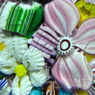 Drew Ebelhare & Sue Fox 2016 Glass Art Paperweight Flamework and Complex Millefiori End-of-Day Scramble