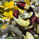 Gordon Smith 2025 Glass Art Paperweight Naturalistic Flamework Corn Snake with Perennials and Acorns