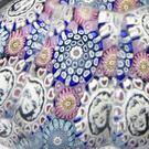 Michael Hunter 2025 Faceted Glass Art Paperweight Millefiori Marilyn Reflections