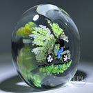 Early Michael Hunter Glass Art Paperweight Sculpture Daftie on Motorcycle