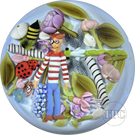 Clinton Smith 2025 Glass Art Paperweight Flamework Waldo Scramble