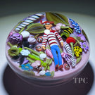 Clinton Smith 2025 Glass Art Paperweight Flamework Waldo Scramble