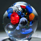 Collaborative Rick & Melissa Ayotte 2023 Glass Art Paperweight Double Flamework Fruit Bouquet