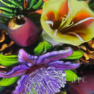 Ken Rosenfeld 2025 Magnum Glass Art Paperweight Flamework Fall Bouquet