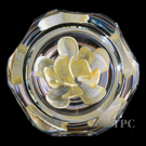 Perthshire Glass Art Paperweight Faceted Pedestal Rose PP133 (Collectors Choice!)