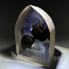 Stephanie Trenchard Encased Sand Cast Glass Art Sculpture Chocolate Cover Donuts & Hot Coffee
