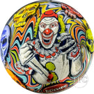 Stephen Boehme 2023 Glass Art Marble Figural Murrine "Self Portrait" with Killer Clown & Rainbow Skulls