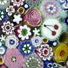 Damon MacNaught 2025 Magnum Glass Art Paperweight Complex Closepack Millefiori