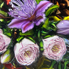 Ken Rosenfeld 2025 Glass Art Paperweight Flamework Fall Bouquet