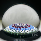 Whitefriars 1973 Glass Art Paperweight Colorful Concentric Millefiori