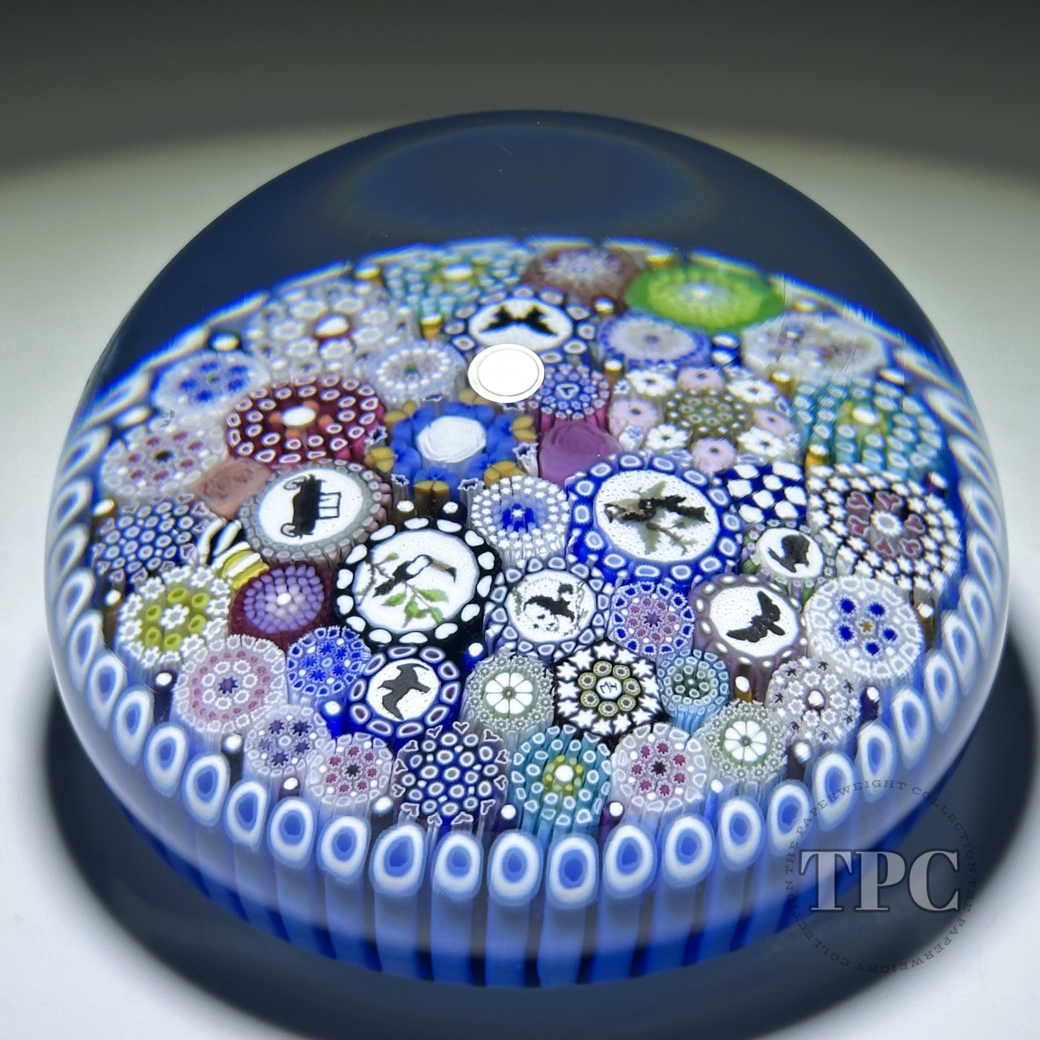 Miniature Michael Hunter Twists Studio 2025 Glass Art Paperweight Mill