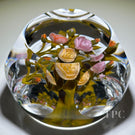 Gordon Smith 2023 Faceted Glass Art Paperweight Flamework Multicolored Rose Bouquet