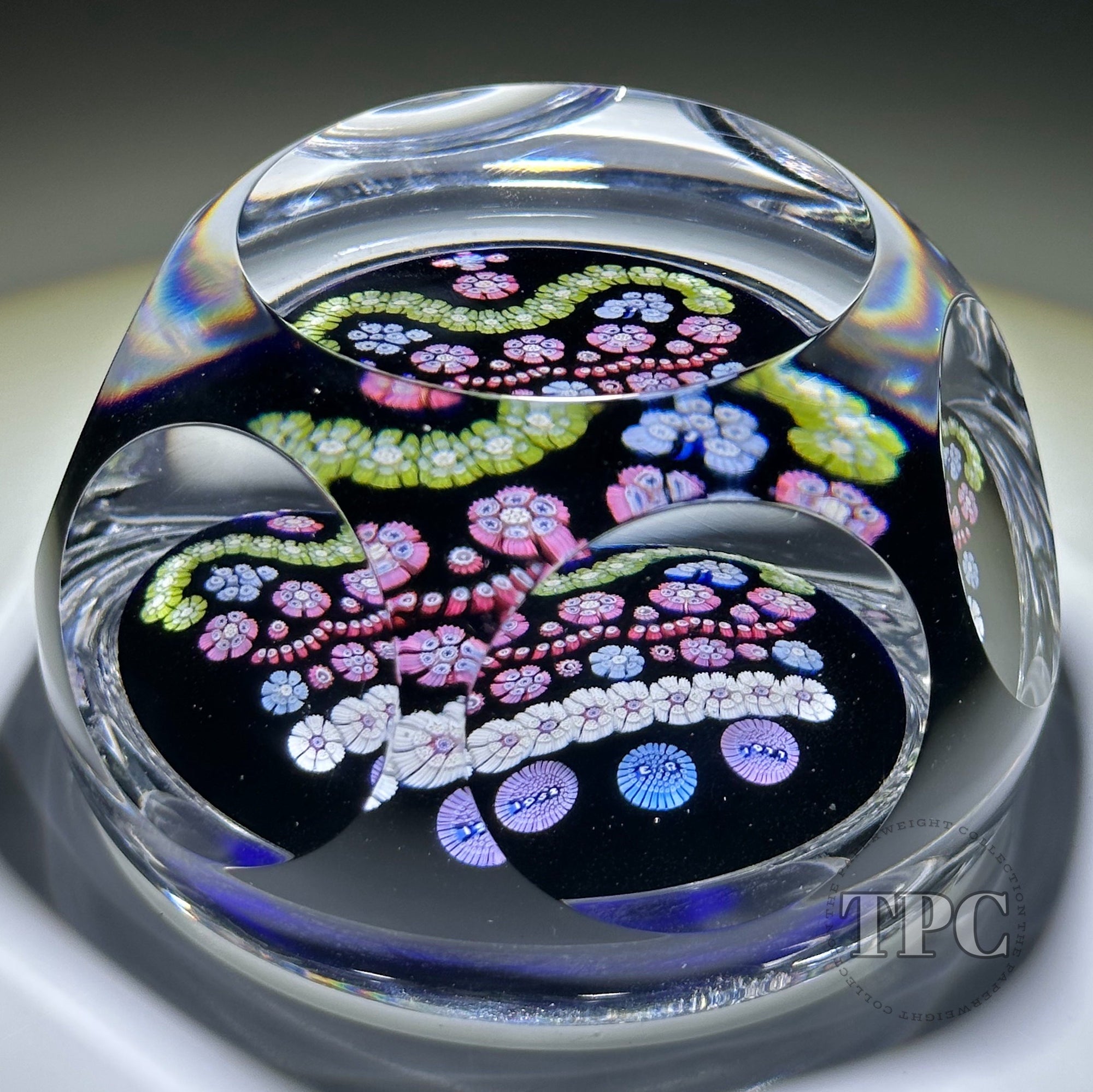 Whitefriars 1977 Glass Art Paperweight Queen's Silver Jubilee Patterne