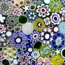 Damon MacNaught 2025 Magnum Glass Art Paperweight Complex Closepack Millefiori