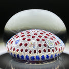 Early Michael Hunter Glass Art Paperweight Spaced Complex Millefiori Carpet Ground