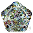 Damon MacNaught 2025 Faceted Magnum Glass Art Paperweight Complex Millefiori Closepack