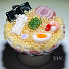 Aaron Rovner Buck 2024 Glass Art Sculptural Paperweight Large Loaded Bowl of Ramen