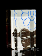 Damon MacNaught 2025 "Dualities #1" Glass Art Sculpture Slip Transfer Decorated & Coldworked