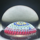 Whitefriars 1975 Glass Art Paperweight Colorful Concentric Millefiori