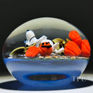 Clinton Smith 2025 Glass Art Flamework Paperweight Charlie's Pumpkin Patch