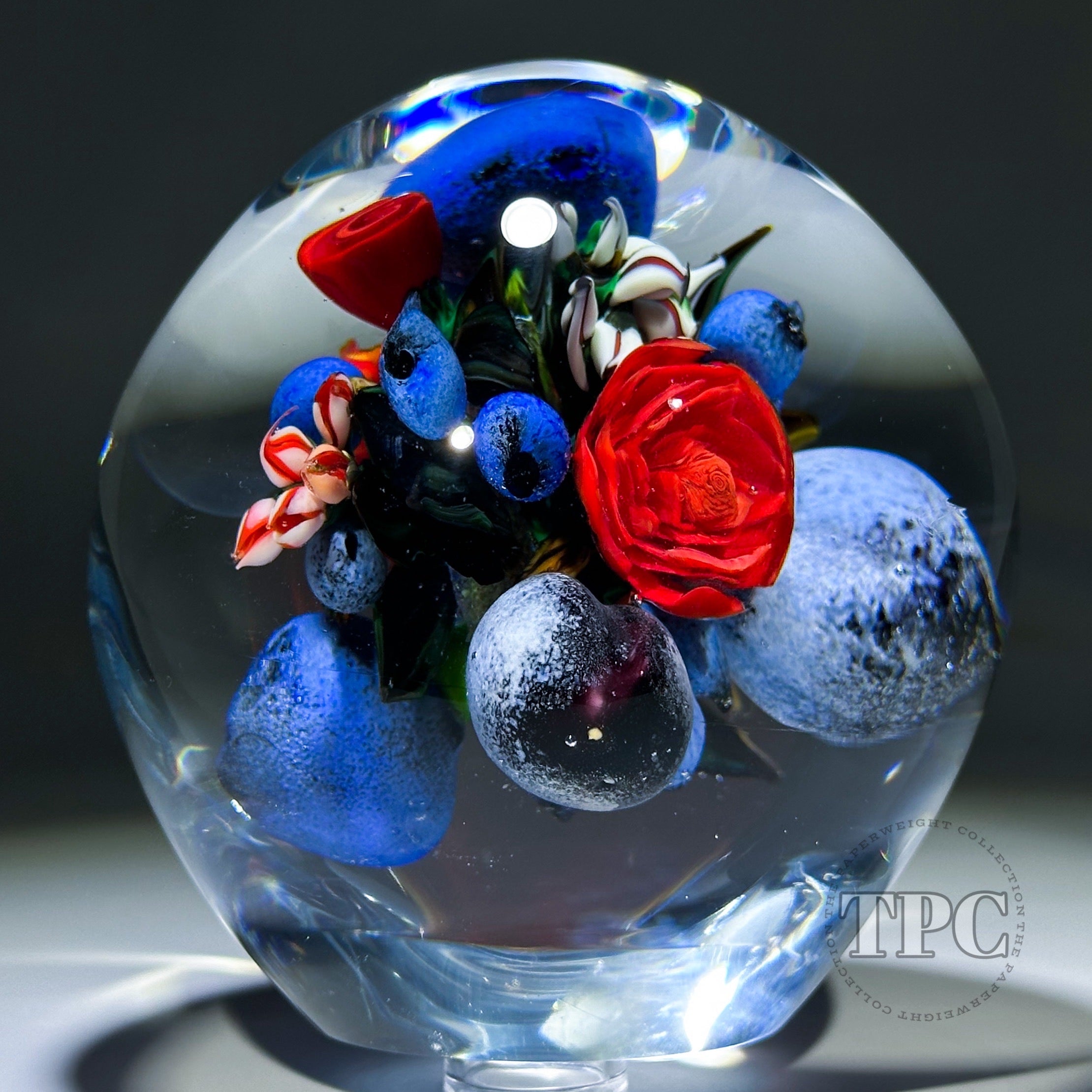 Collaborative Rick & Melissa Ayotte 2023 Glass Art Paperweight Double