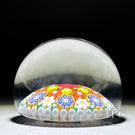 Miniature Michael Hunter Twists Studio 2025 Glass Art Paperweight Patterned Concentric Millefiori with Daises