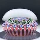 Damon MacNaught 2024 Magnum Glass Art Paperweight Complex Concentric Millefiori w/ Zanfirico Torsade
