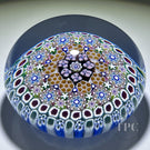 Damon MacNaught 2025 Magnum Glass Art Paperweight Concentric Complex Millefiori with Staves