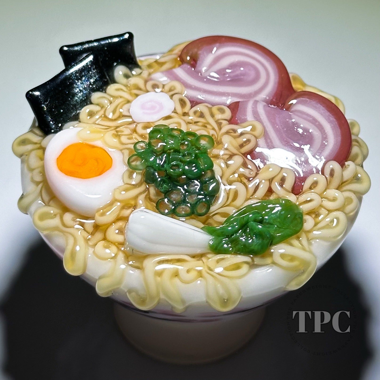 Aaron Rovner Buck 2024 Glass Art Sculptural Paperweight Large Loaded Bowl of Ramen (Copy)