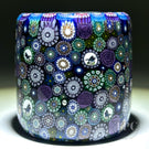 Michael Hunter 2024 Glass Art Paperweight Cylinder Closepack Complex Millefiori Gouldian Finch Murrine