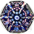 Whitefriars 1977 Glass Art Paperweight Queen's Silver Jubilee Paneled Complex Millefiori & Celebratory Murrine