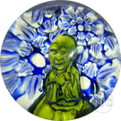 Stephen Boehme 2025 Glass Art Marble w/ Figural Murrine "Jade Buddha"