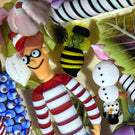 Clinton Smith 2025 Glass Art Paperweight Flamework Waldo Scramble