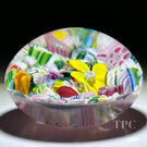 Drew Ebelhare & Sue Fox 2019 Glass Art Paperweight Flamework and Complex Millefiori End-of-Day Scramble