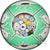 John Deacons 2011 Glass Art Paperweight Rare Encased Engraved Double Overlay Closepack