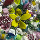 Drew Ebelhare & Sue Fox 2019 Glass Art Paperweight Flamework and Complex Millefiori End-of-Day Scramble