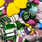 Drew Ebelhare 2022 Glass Art Paperweight Flamework and Complex Millefiori End of Day Scramble