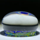 Christina Callahan 2023 Glass Art Paperweight Patterned Stained Glass Style Murrine