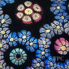 Whitefriars 1977 Glass Art Paperweight Colorful Interlaced Millefiori Garland