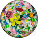 Drew Ebelhare & Sue Fox 2019 Glass Art Paperweight Flamework and Complex Millefiori End-of-Day Scramble