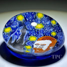 Christina Callahan 2023 Glass Art Paperweight Van Gogh Starry Night Murrine Composition