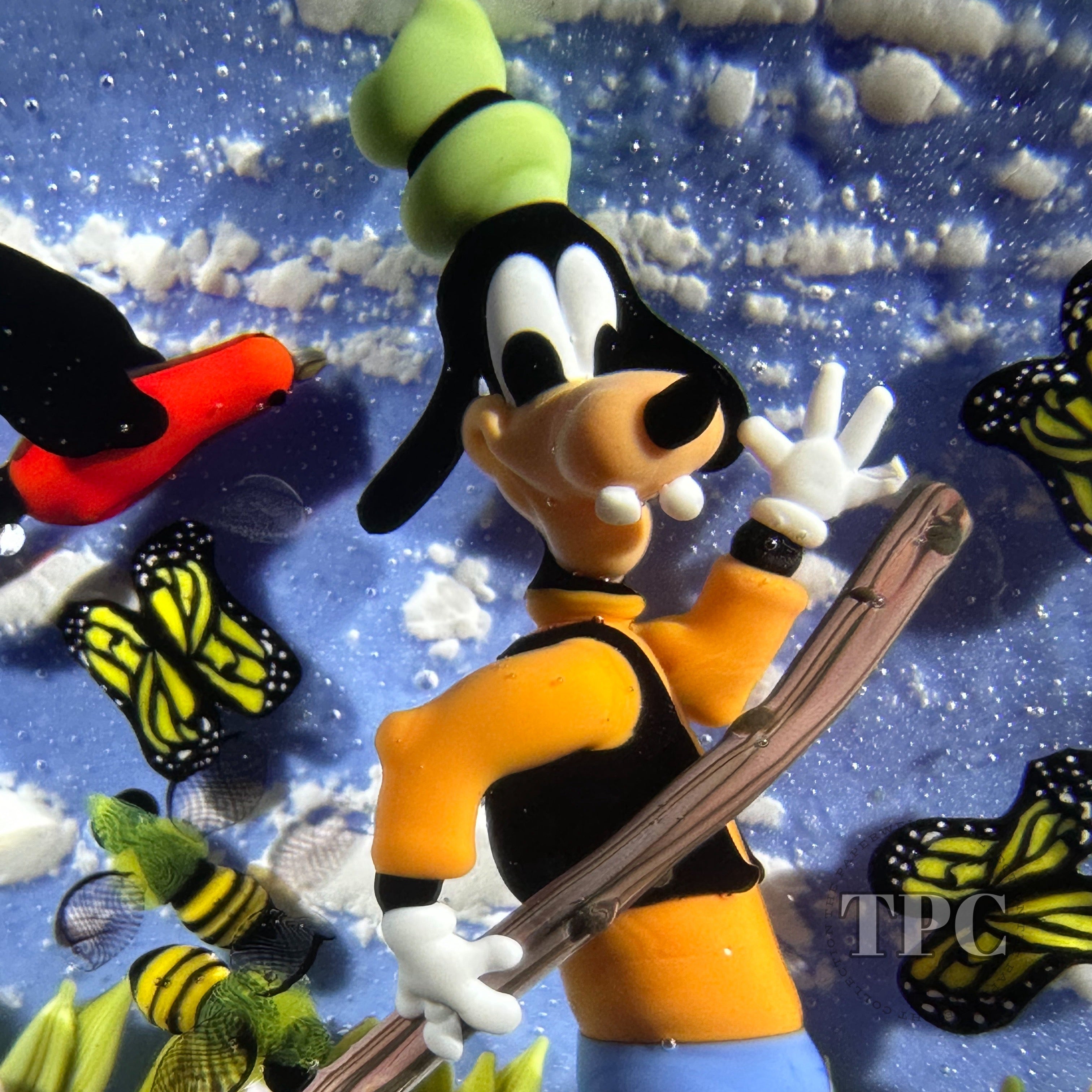 Clinton Smith 2024 Glass Art Paperweight Flamework Goofy with Numerous