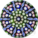 Perthshire Paperweights PP1  Paneled Complex Millefiori Ribbon Twists Glass Art Paperweight