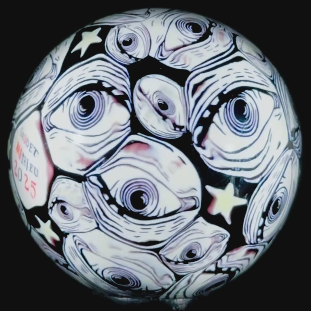 Mathieu Grodet 2025 Glass Art Marble w/ Detailed Murrine "Eye Ball" #2